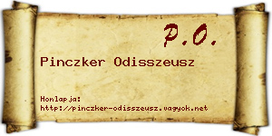 Pinczker Odisszeusz névjegykártya